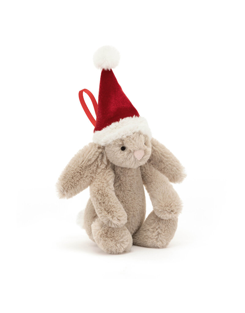 Jellycat Bashful Christmas Bunny Decoration