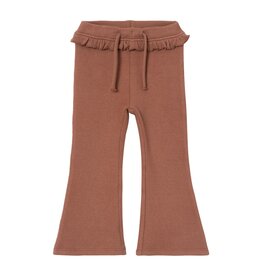 Lil' Atelier Thora Slim Bootcut Legging Carob Brown