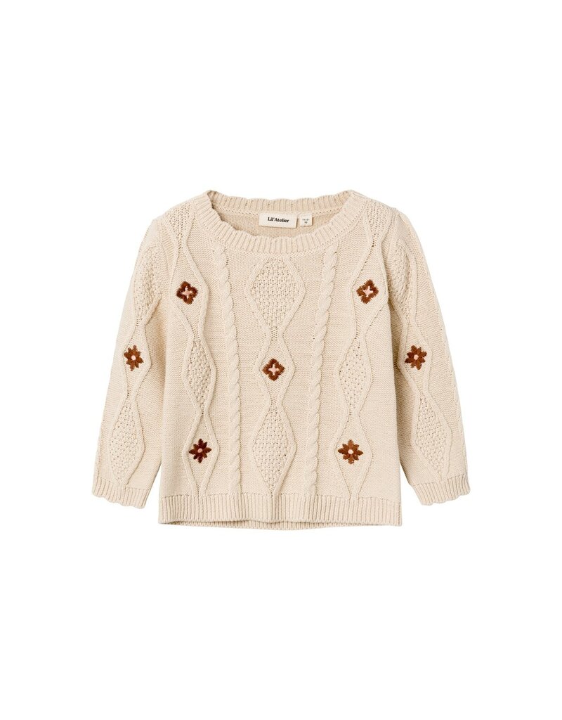 Lil' Atelier Tila Knit Sweater Fog