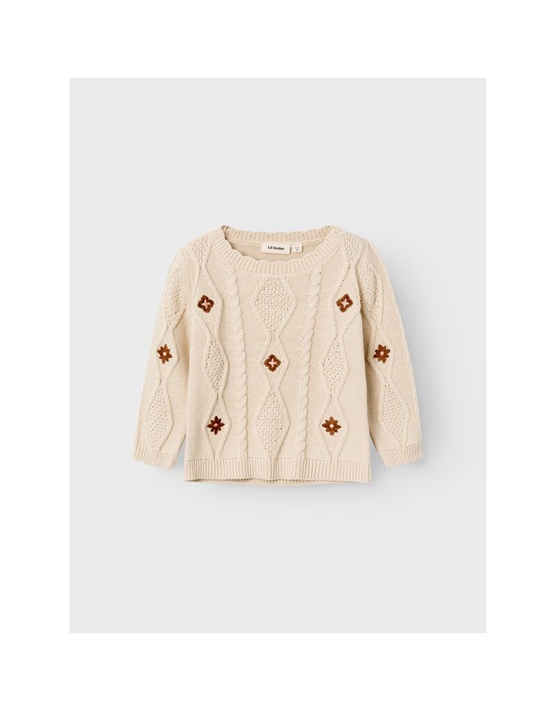 Lil' Atelier Tila Knit Sweater Fog