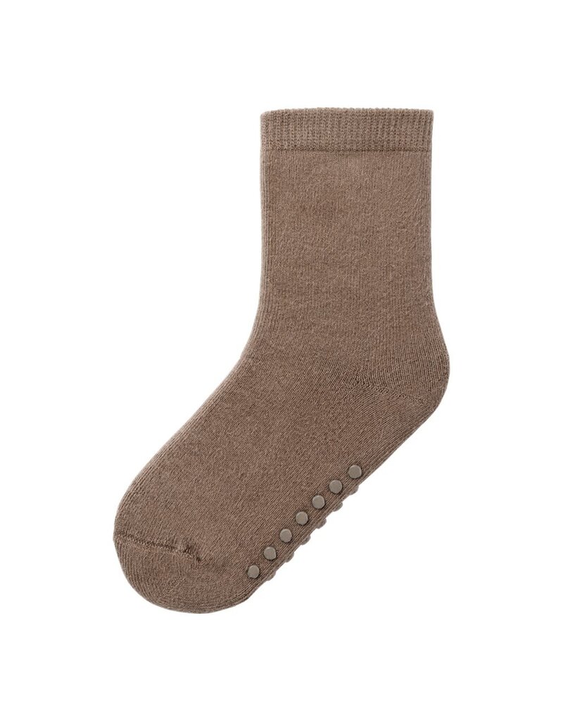 Lil' Atelier Tero Anti Slip Sock Carob Brown