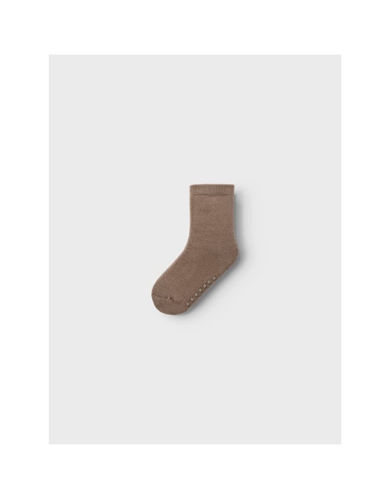 Lil' Atelier Tero Anti Slip Sock Carob Brown