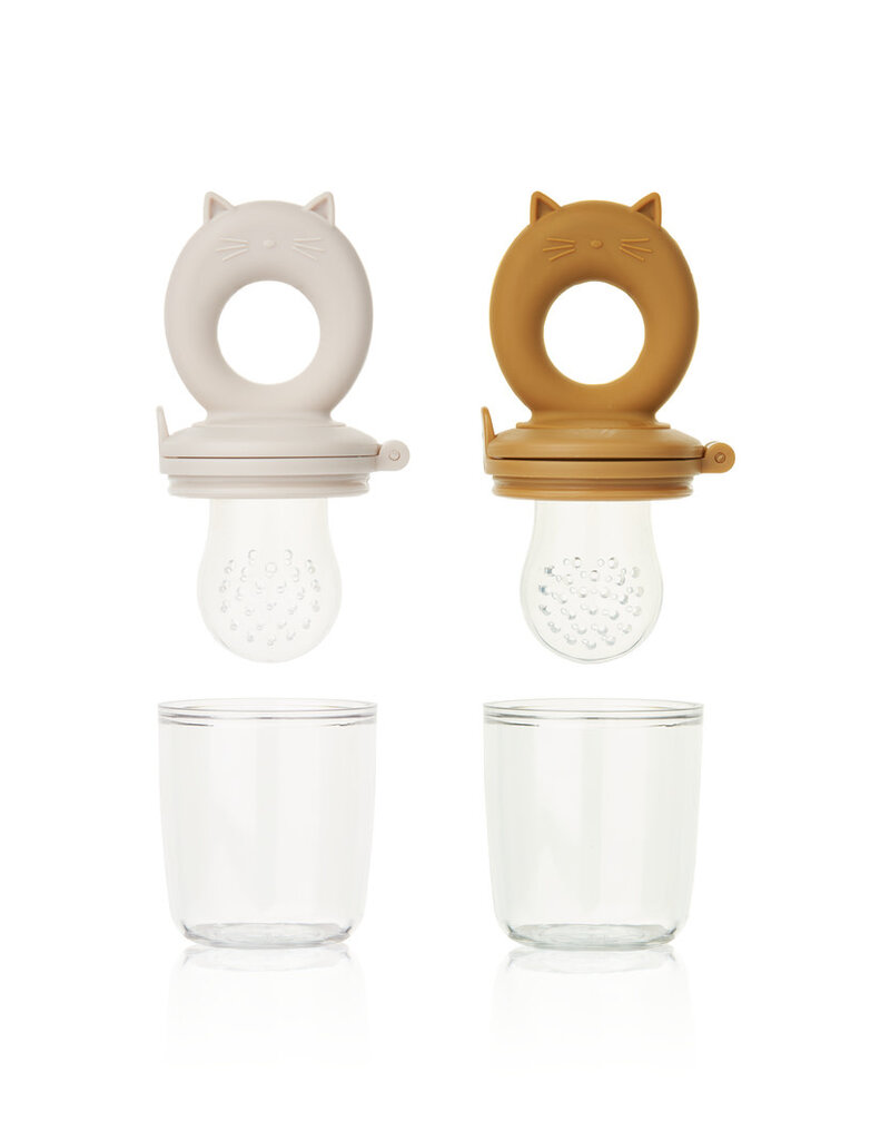 Liewood Miranda Food Feeder 2-Pack Sandy / Golden Caramel