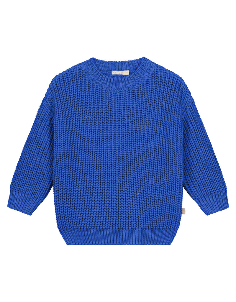 Yuki Chunky Knitted Sweater Blueberry