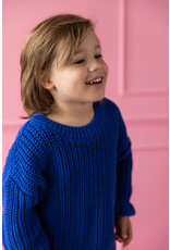 Yuki Chunky Knitted Sweater Blueberry