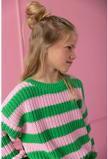 Yuki Chunky Knitted Sweater - Spring Stripes