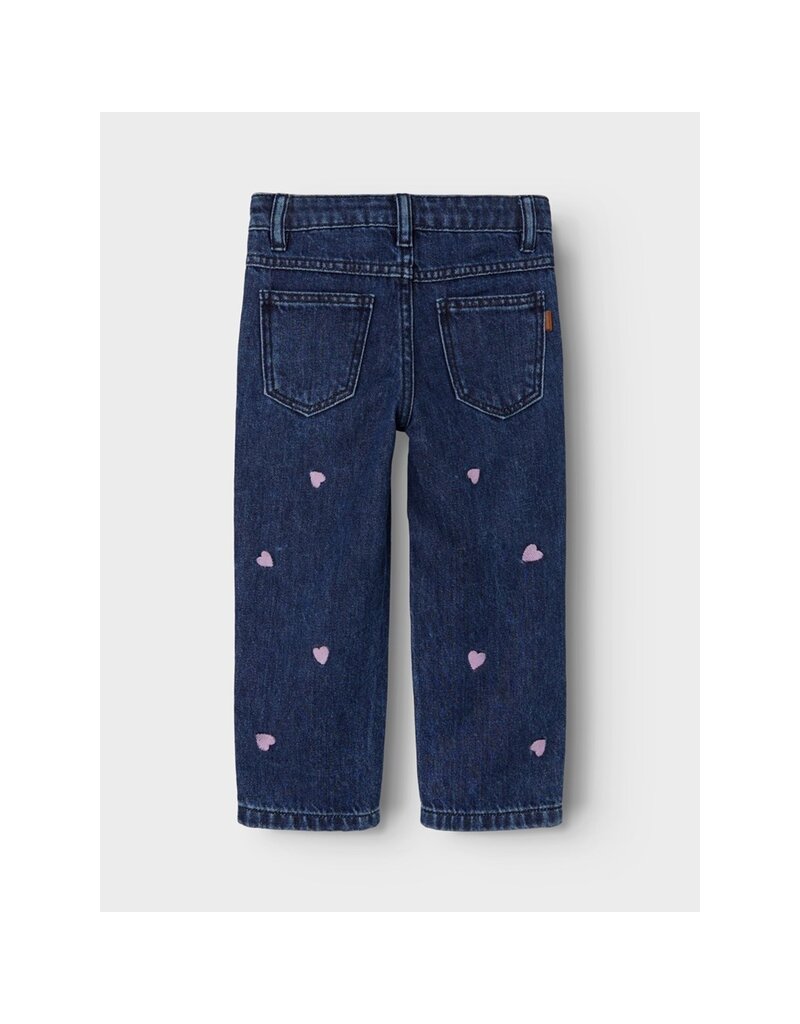 name it Rose Regular Jeans Dark Blue Denim