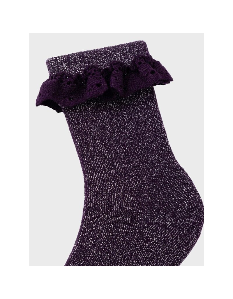 name it Frille Sock Plum Purple