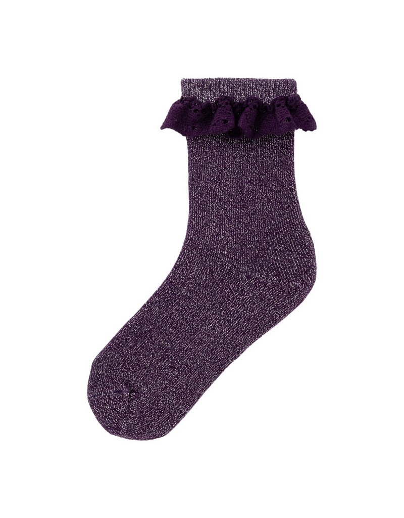 name it Frille Sock Plum Purple