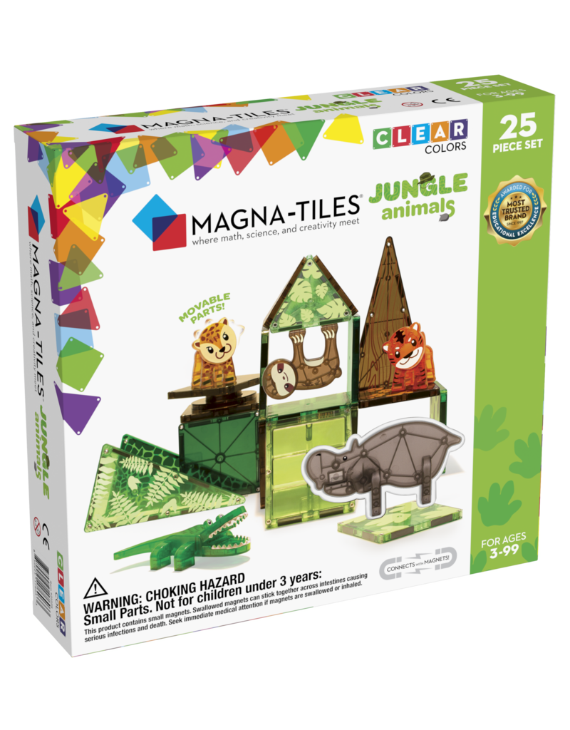 MAGNA-TILES Jungle Animals 25-Piece Set