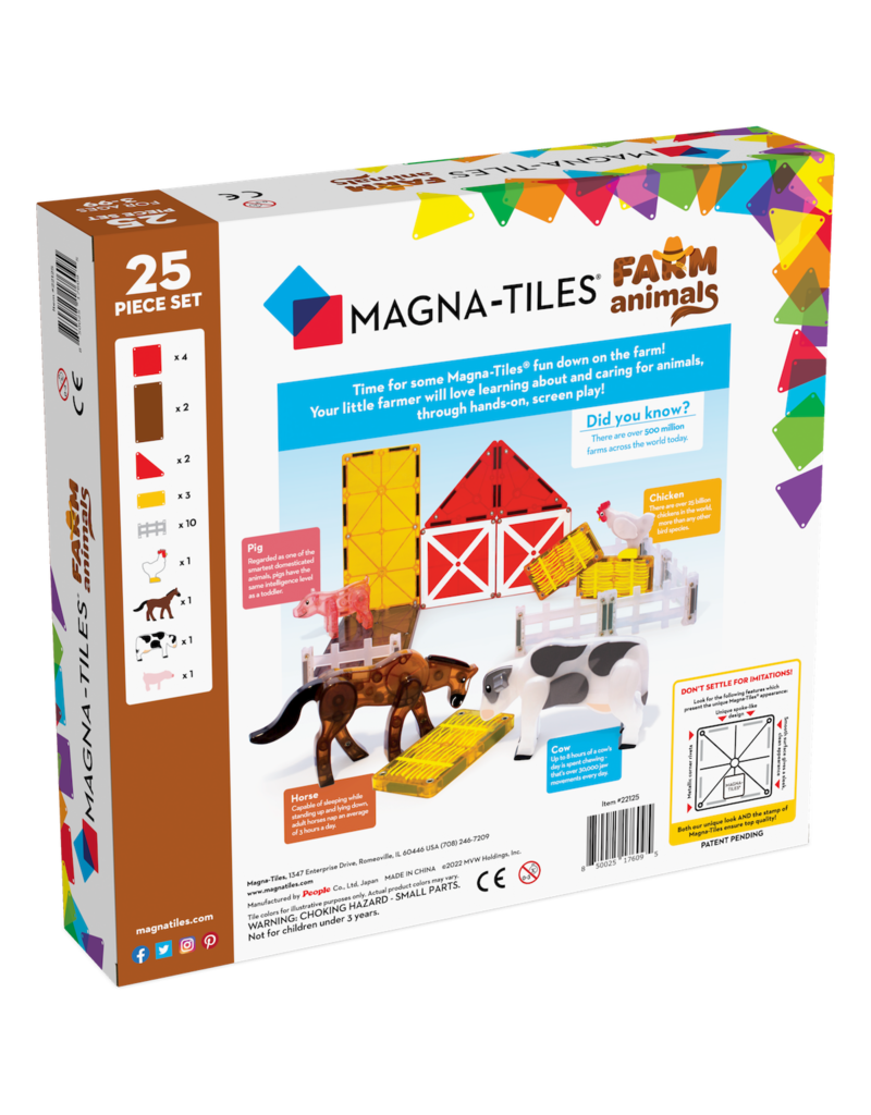 MAGNA-TILES Farm animals 25 piece set