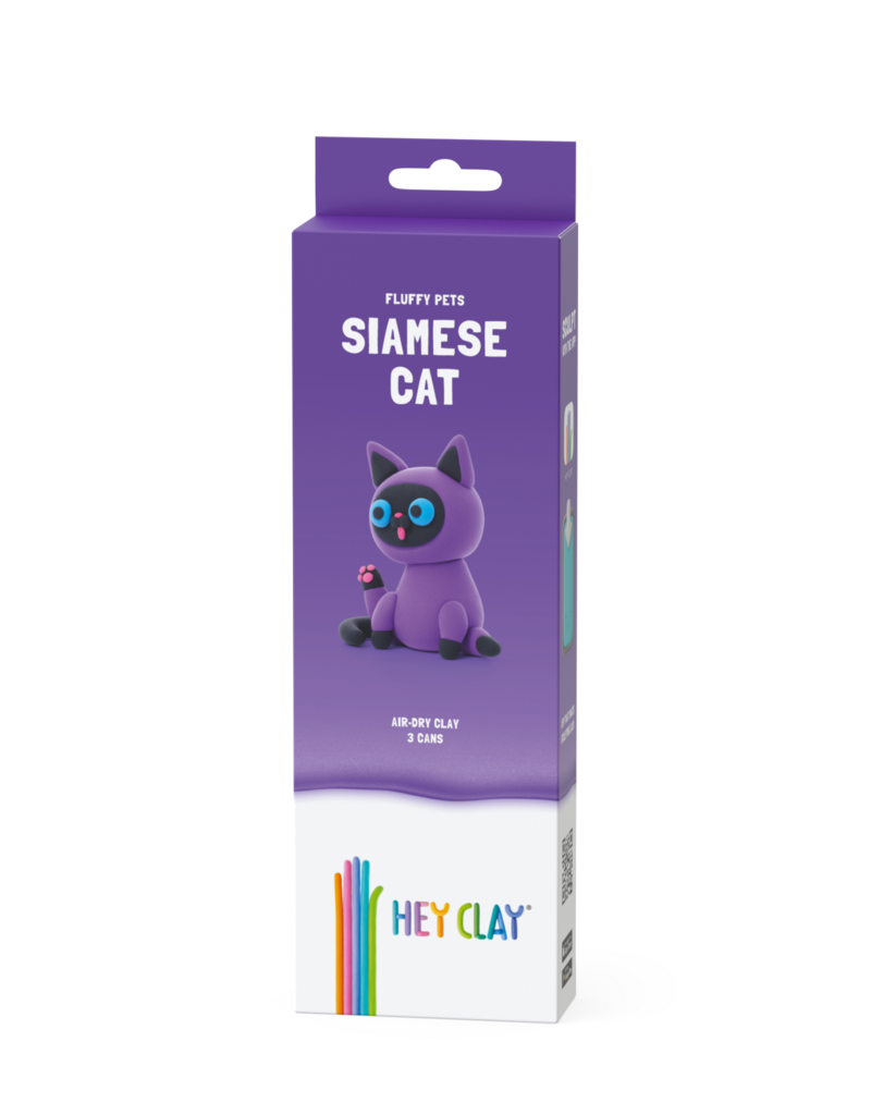 HeyClay Fluffy Pets - Siamese Cat