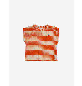 Bobo Choses Baby Orange Stripes Terry T-Shirt