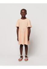 Bobo Choses Vertical Stripes Ruffle Sleeves Dress