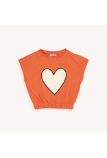 CarlijnQ Basic - Balloon top with Print Heart