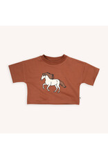 CarlijnQ Wild Horse - Cropped shirt with Print