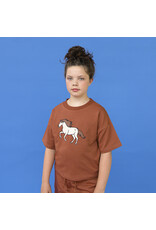 CarlijnQ Wild Horse - Cropped shirt with Print