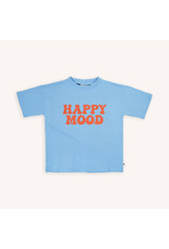 CarlijnQ Basic - Oversized T-Shirt with print Happy Mood
