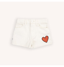 CarlijnQ White Denim - Shorts with Embroidery