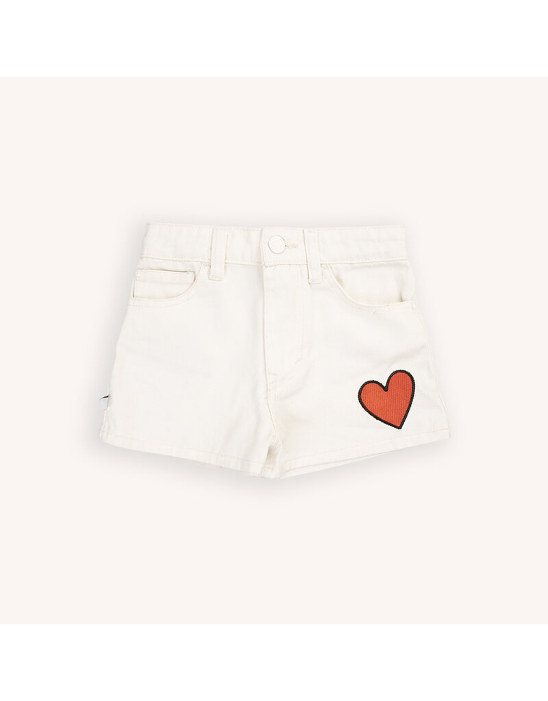 CarlijnQ White Denim - Shorts with Embroidery