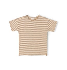 Nixnut Com T-Shirt Caramel Stripe