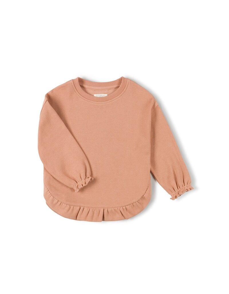 Nixnut Ruffled Sweater Peach