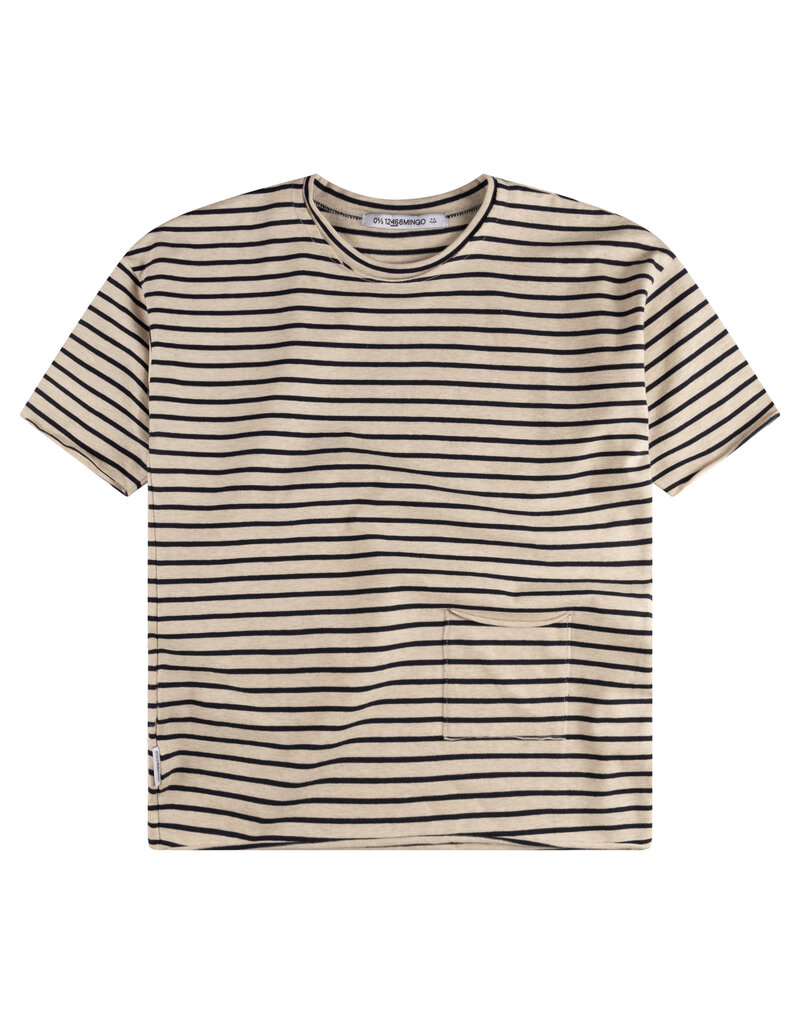 Mingo Oversized T-Shirt Navy Stripe