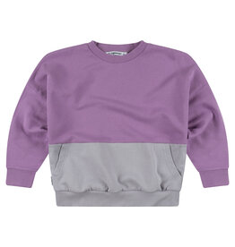 Mingo Oversized Pocket Sweater Raindrops Violet