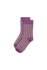 Mingo Sock Stripe Violet Mushroom