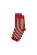 Mingo Sock Stripe Cherry Mushroom