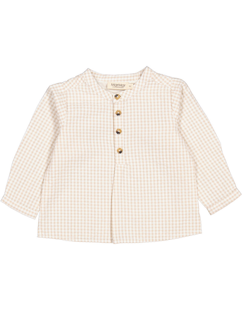 MarMar Copenhagen Totoro Blouse Grey Sand Gingham