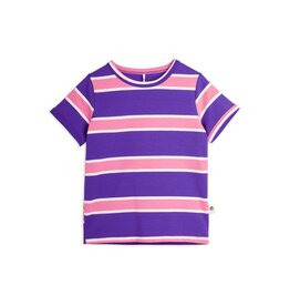 Mini Rodini Stripe Tee Purple