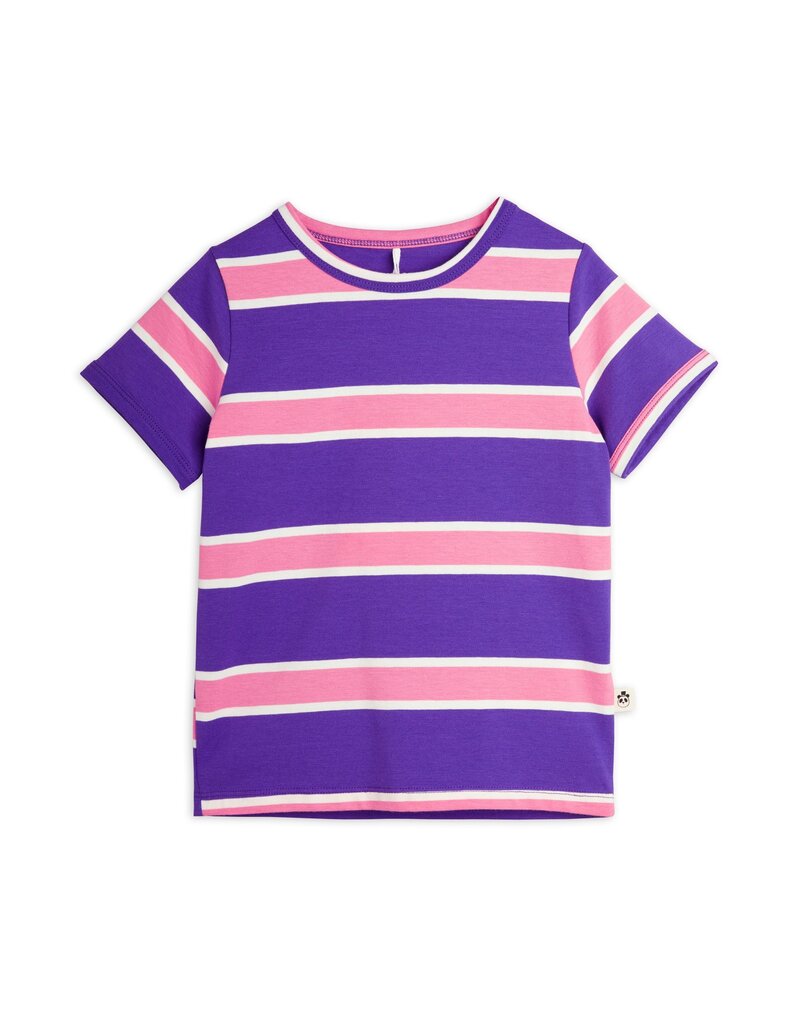 Mini Rodini Stripe Tee Purple