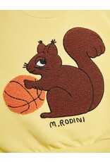 Mini Rodini Squirrel chenille emb Sweatshirt Yellow