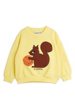 Mini Rodini Squirrel chenille emb Sweatshirt Yellow