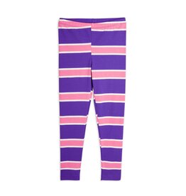 Mini Rodini Stripe Leggings Purple