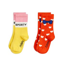 Mini Rodini Sporty 2-Pack Socks Multi