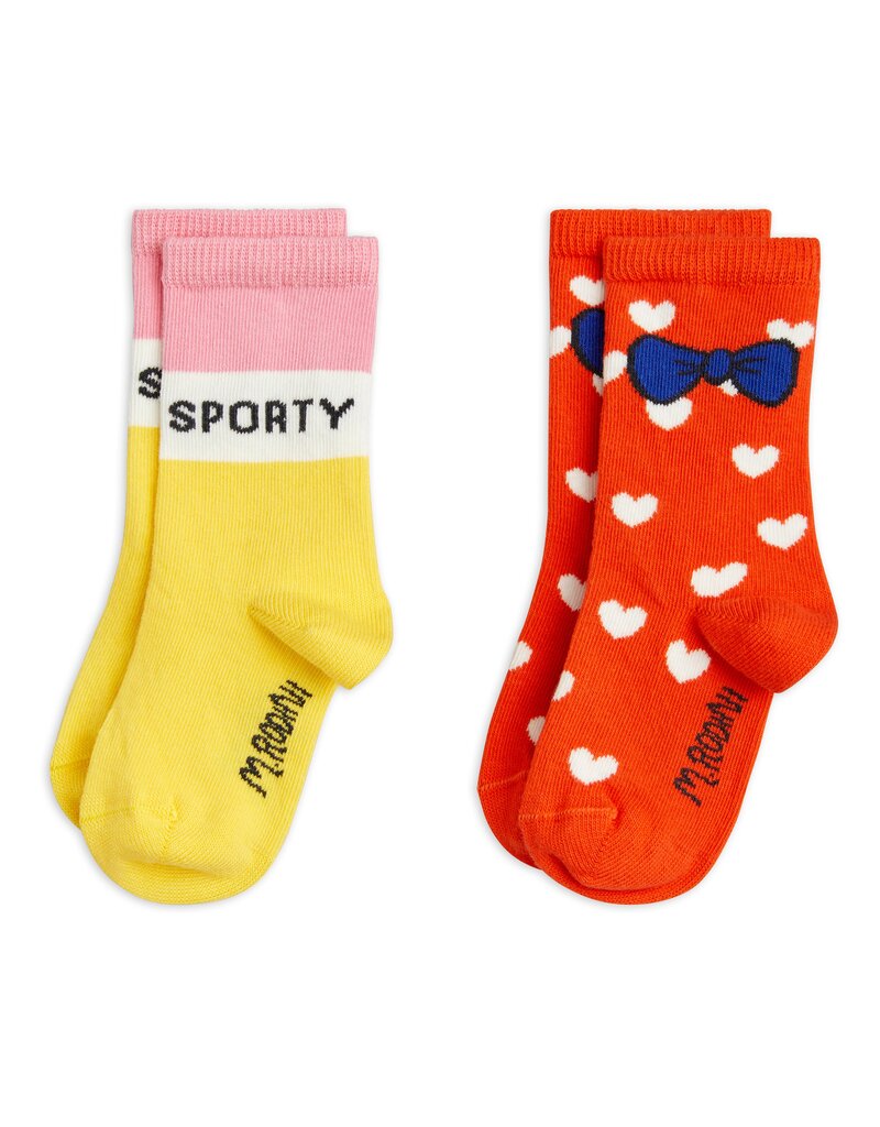 Mini Rodini Sporty 2-Pack Socks Multi