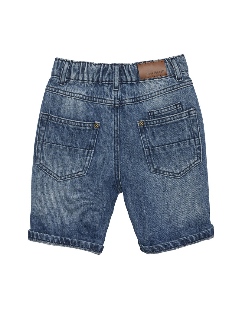 En Fant Shorts Denim Blue Denim