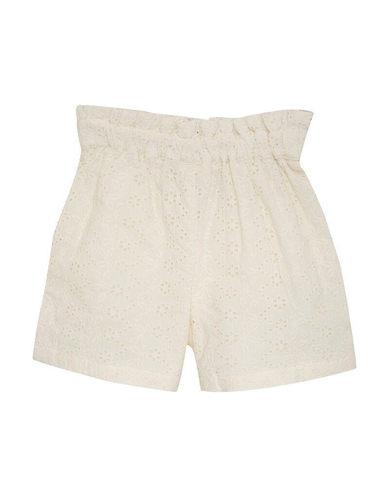 En Fant Shorts Broderie Anglaise Eggnog