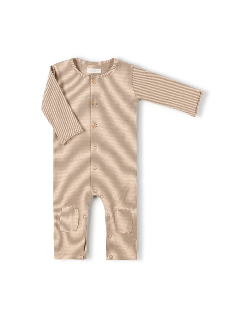 Nixnut Butt Onesie Dust Stripe