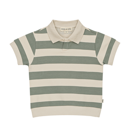 House of Jamie Relaxed Polo Stormy Sea Stripes