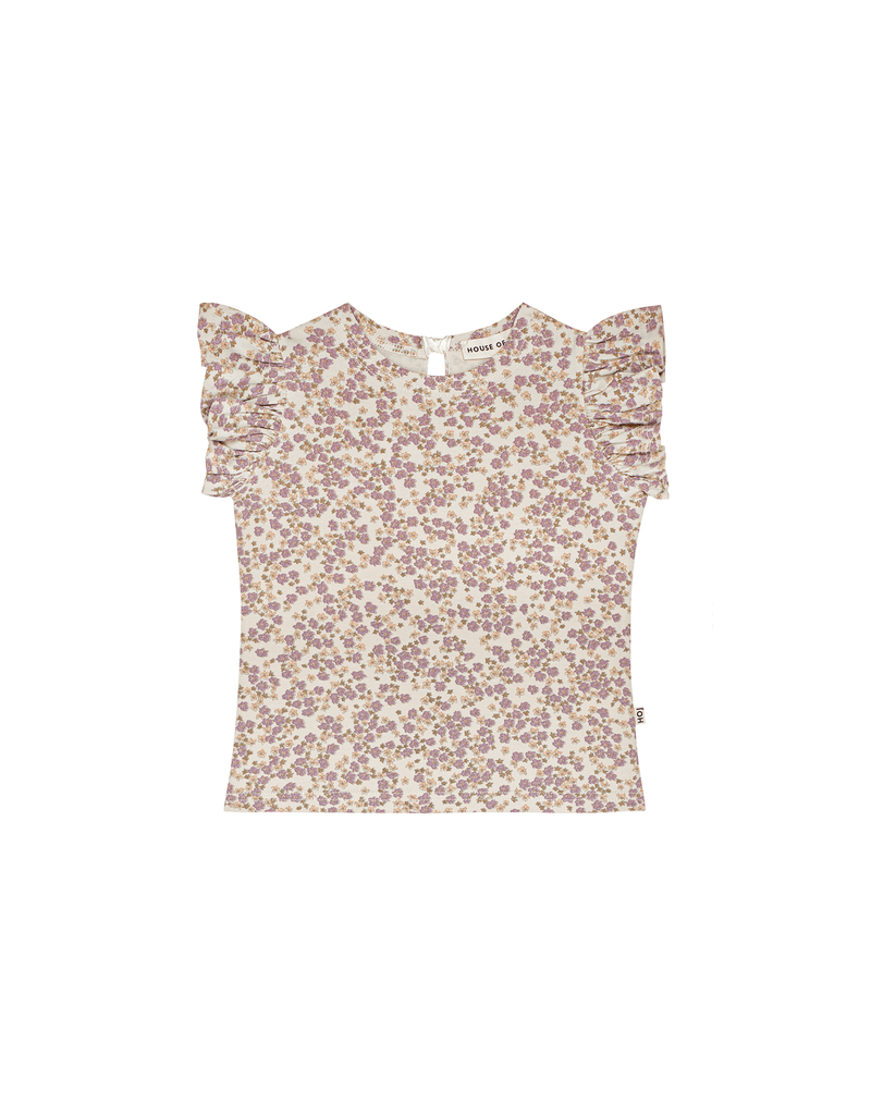 House of Jamie Ruffle Tee Lavender Blossom