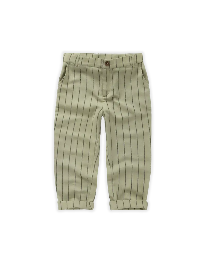 Sproet & Sprout Woven Pants Stripe Aloe Vera