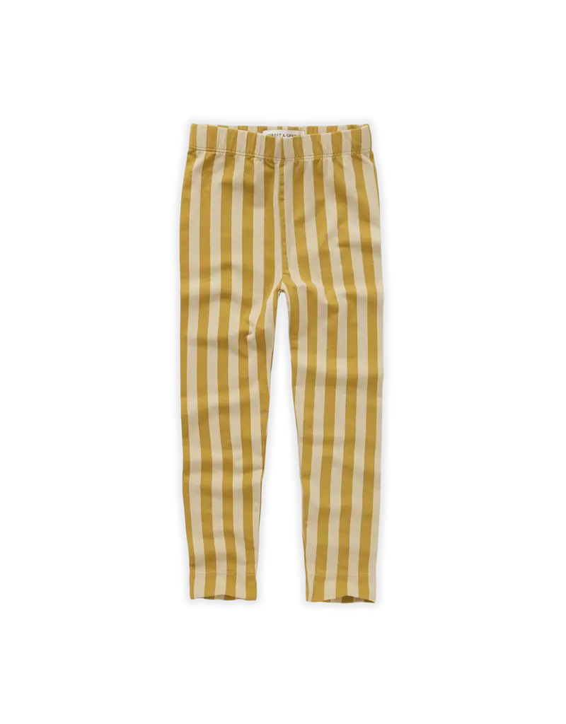 Sproet & Sprout Legging Stripe Print Biscotti