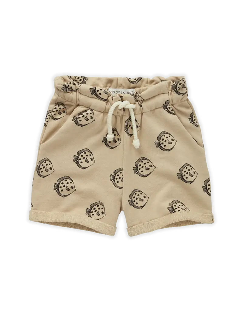 Sproet & Sprout Paperbag Short Fish Print