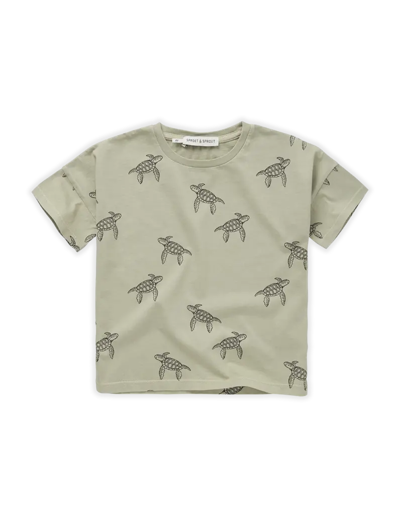 Sproet & Sprout T-Shirt Wide Turtle Print