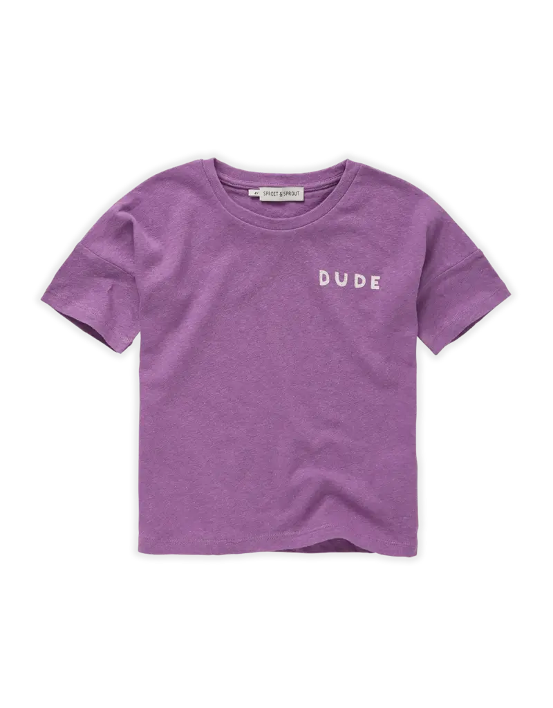 Sproet & Sprout T-Shirt Linen Dude Purple