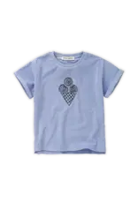 Sproet & Sprout Terry T-Shirt Ice Cream Blue Mood