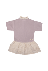 Baje Studio Mesi Knit Dress Embroider Skirt Lilac